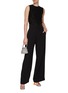 Figure View - Click To Enlarge - ST. JOHN - High Waisted Satin Crepe Pants