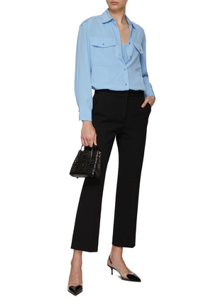 Figure View - Click To Enlarge - ST. JOHN - Cropped Suiting Pants