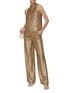 Figure View - Click To Enlarge - ST. JOHN - Metallic Gauze Wide Pants