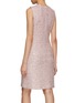 Back View - Click To Enlarge - ST. JOHN - Plaid Sequin Knit Dress