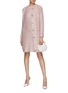 Figure View - Click To Enlarge - ST. JOHN - Plaid Sequin Knit Dress
