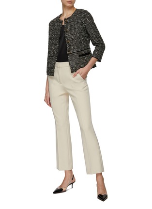 Figure View - Click To Enlarge - ST. JOHN - Cropped Flared Pants