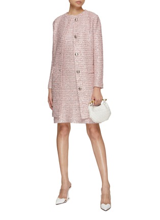 Kate spade sparkle tweed coat online