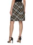 Back View - Click To Enlarge - ST. JOHN - Plaid A-Line Skirt
