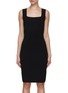 Main View - Click To Enlarge - ST. JOHN - Square Neck Knee-Length Dress