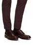 Figure View - Click To Enlarge - OFFICINE CREATIVE - Temple 018 10-Eyelet Leather Derby Shoes