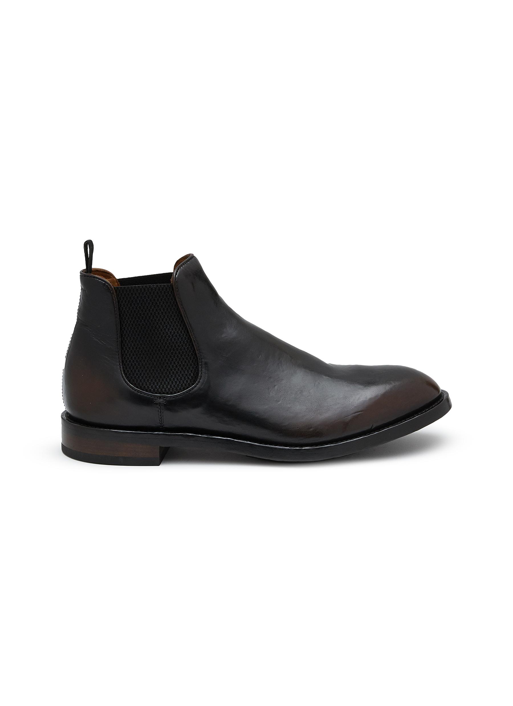 Temple 008 Leather Chelsea Ankle Boots