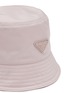 Detail View - Click To Enlarge - PRADA - Enamelled Metal Triangular Logo Bucket Hat