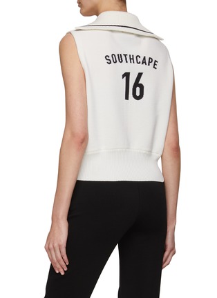 Back View - Click To Enlarge - SOUTHCAPE - Logo Intarsia Vest