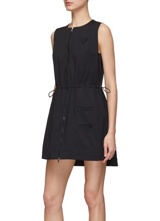 Detail View - Click To Enlarge - SOUTHCAPE - Sleeveless Dress With Zip Pouch