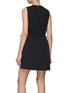 Back View - Click To Enlarge - SOUTHCAPE - Sleeveless Dress With Zip Pouch