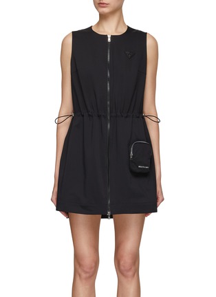 Main View - Click To Enlarge - SOUTHCAPE - Sleeveless Dress With Zip Pouch