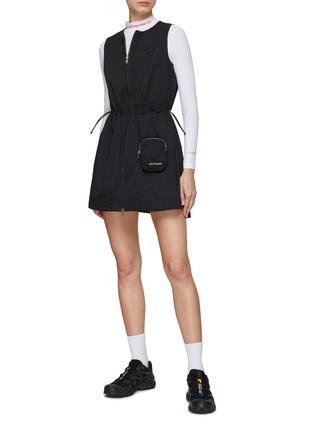 Figure View - Click To Enlarge - SOUTHCAPE - Sleeveless Dress With Zip Pouch