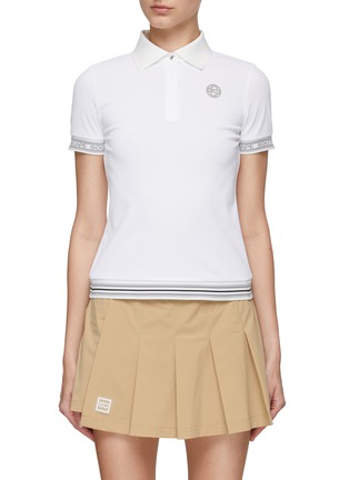 Main View - Click To Enlarge - SOUTHCAPE - Logo Cuff Polo Shirt