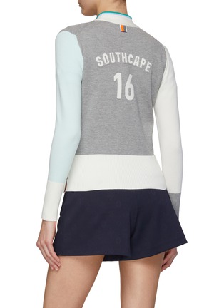 Back View - Click To Enlarge - SOUTHCAPE - Colourblock Cardigan