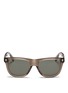 Main View - Click To Enlarge - ALEXANDER MCQUEEN - Floating skull stud acetate D-frame sunglasses