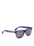 Figure View - Click To Enlarge - ALEXANDER MCQUEEN - Floating skull stud acetate D-frame sunglasses