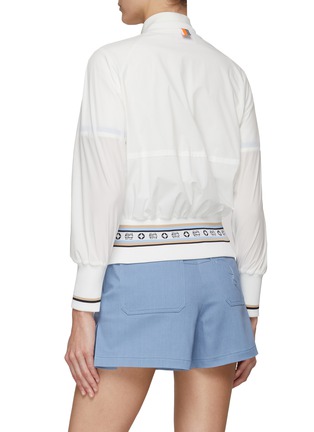 Back View - Click To Enlarge - SOUTHCAPE - Logo Jacquard Hem Jacket