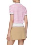 Back View - Click To Enlarge - SOUTHCAPE - Check Jacquard T-Shirt