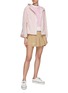 Figure View - Click To Enlarge - SOUTHCAPE - Check Jacquard T-Shirt