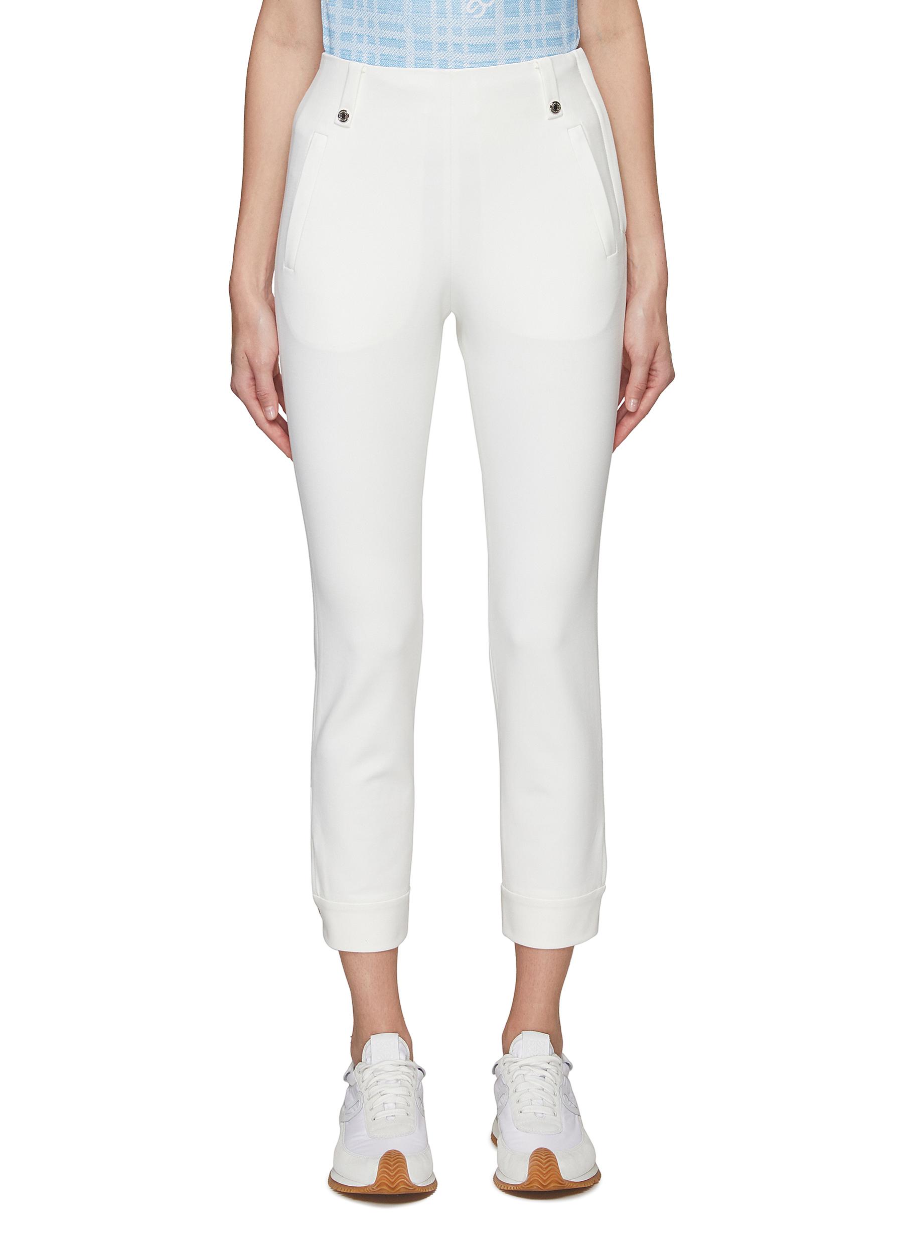 Southcape Cropped Slim Chinos In White