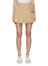 Main View - Click To Enlarge - SOUTHCAPE - Pleated Skirt With Zip Pouch