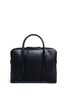 Back View - Click To Enlarge - GIVENCHY - 'LC' embossed star and trident leather briefcase