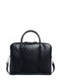 Main View - Click To Enlarge - GIVENCHY - 'LC' embossed star and trident leather briefcase