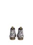 Back View - Click To Enlarge - DR. MARTENS - 'Brooklee' skull leopard print canvas toddler boots
