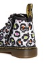 Detail View - Click To Enlarge - DR. MARTENS - 'Brooklee B' skull leopard print canvas infant boots