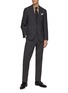 Figure View - Click To Enlarge - CANALI - Single Breasted Notched Lapel Suit