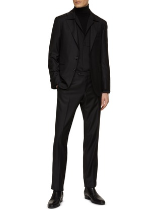 Figure View - Click To Enlarge - CANALI - Single Breasted Notch Lapel Suit