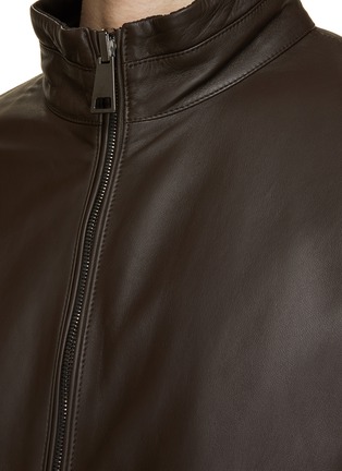  - CANALI - Reversible Leather Bomber Jacket