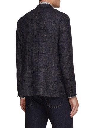 Back View - Click To Enlarge - CANALI - Ultra Light Single Breasted Notch Lapel Blazer