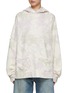 Main View - Click To Enlarge - WE11DONE - Logo Print Oversize Distressed Hoodie