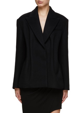 Main View - Click To Enlarge - WE11DONE - Peak Lapel Coat