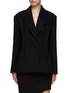 Main View - Click To Enlarge - WE11DONE - Peak Lapel Coat