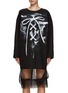 Main View - Click To Enlarge - WE11DONE - Oversize Graphic Print Shirt