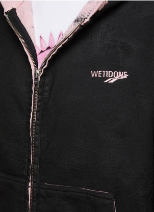  - WE11DONE - Logo Embroidered Hooded Jacket