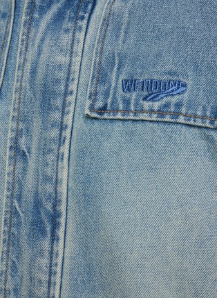  - WE11DONE - Oversize Hooded Denim Coat