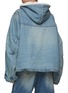 Back View - Click To Enlarge - WE11DONE - Oversize Hooded Denim Coat