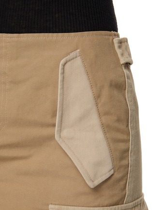  - WE11DONE - Contrast Patchwork Cargo Skirt