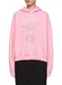 Main View - Click To Enlarge - WE11DONE - Teddy Print Oversize Hoodie