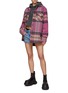 Figure View - Click To Enlarge - WE11DONE - Heart Print Washed Hoodie