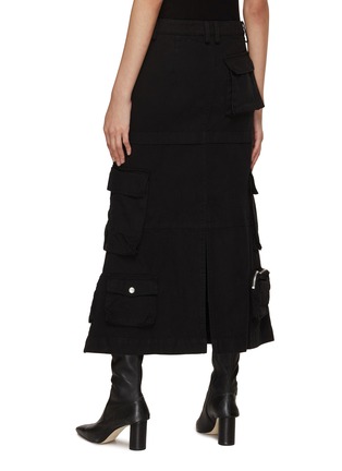 Back View - Click To Enlarge - WE11DONE - Cargo Midi Skirt