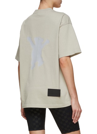 Back View - Click To Enlarge - WE11DONE - Teddy Print Oversize T-Shirt