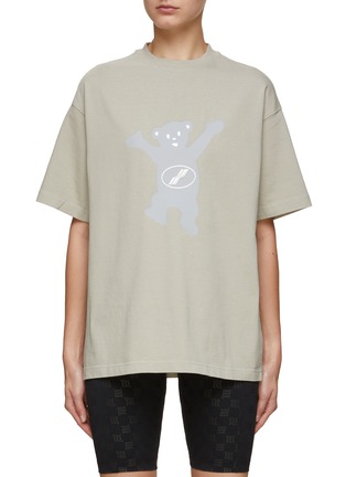 Main View - Click To Enlarge - WE11DONE - Teddy Print Oversize T-Shirt