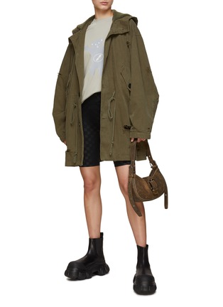 Figure View - Click To Enlarge - WE11DONE - Teddy Print Oversize T-Shirt
