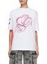 Main View - Click To Enlarge - WE11DONE - Spray Paint Print Oversixe T-Shirt