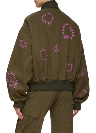Back View - Click To Enlarge - WE11DONE - Heart Print MA-1 Jacket
